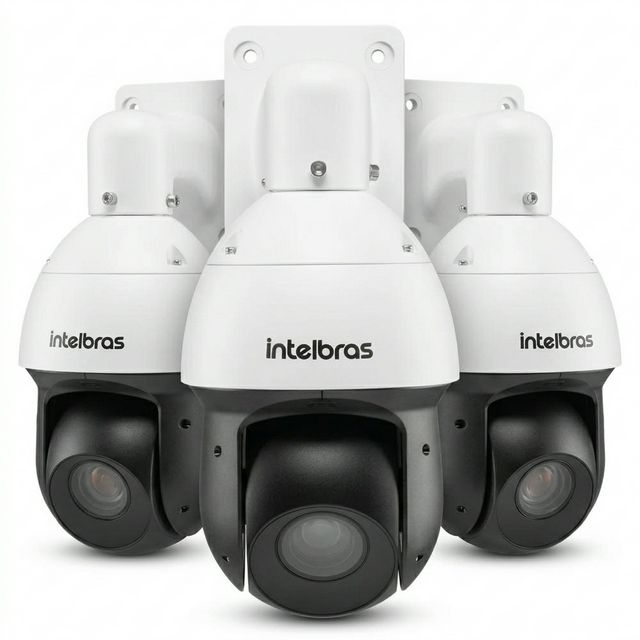 Kit com 3 Câmeras de Segurança Wi-Fi Premium TudoVê