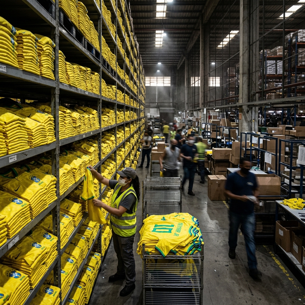 Camisas Nike da Seleção Brasileira em liquidação